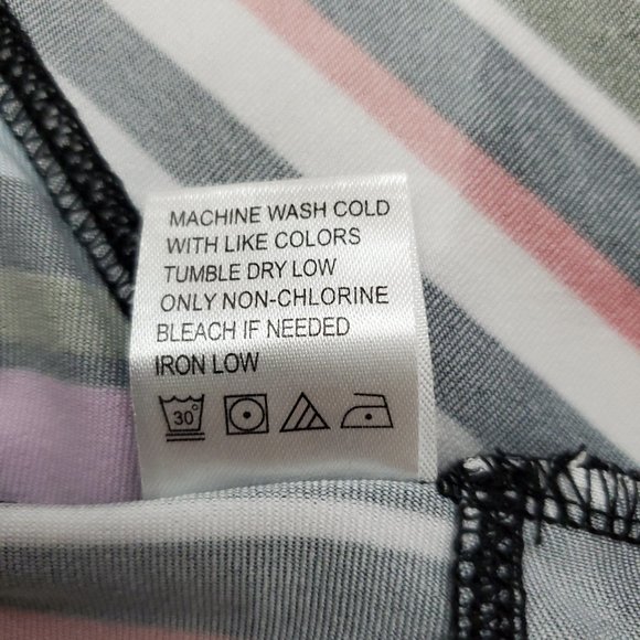 Tail Meadow Collection Honor Variegated Striped Flounce Skort - Picture 13 of 16